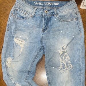 Rare Distressed with pearls